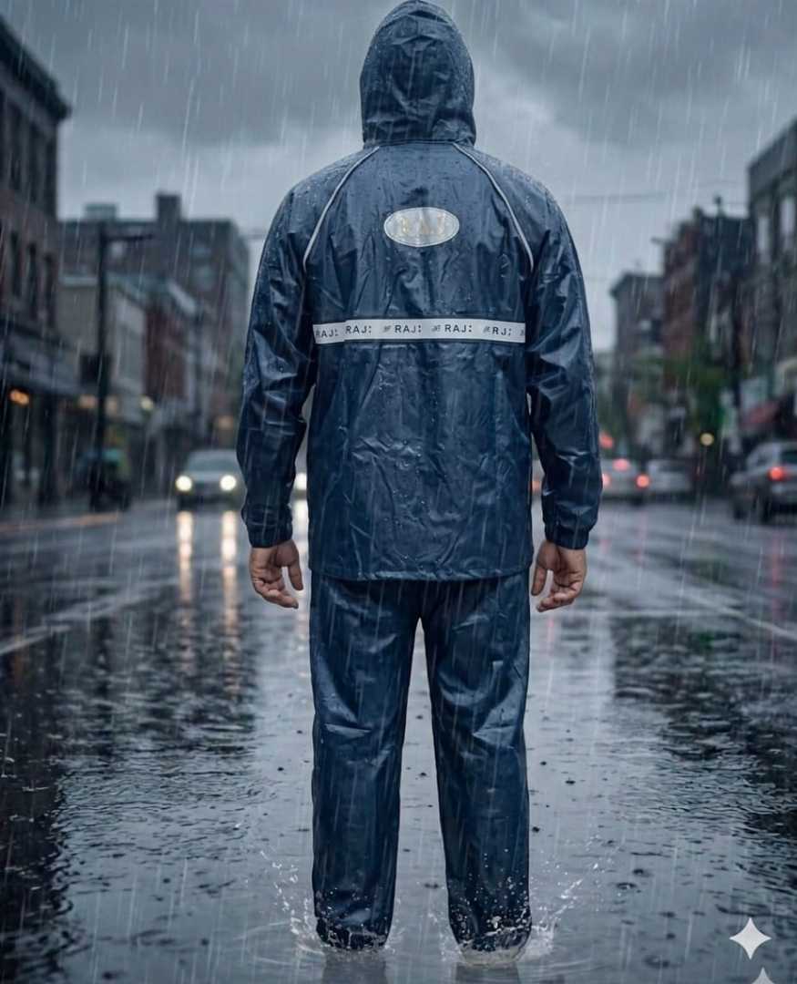 Double,part,100%,Waterproof,Raincoat
