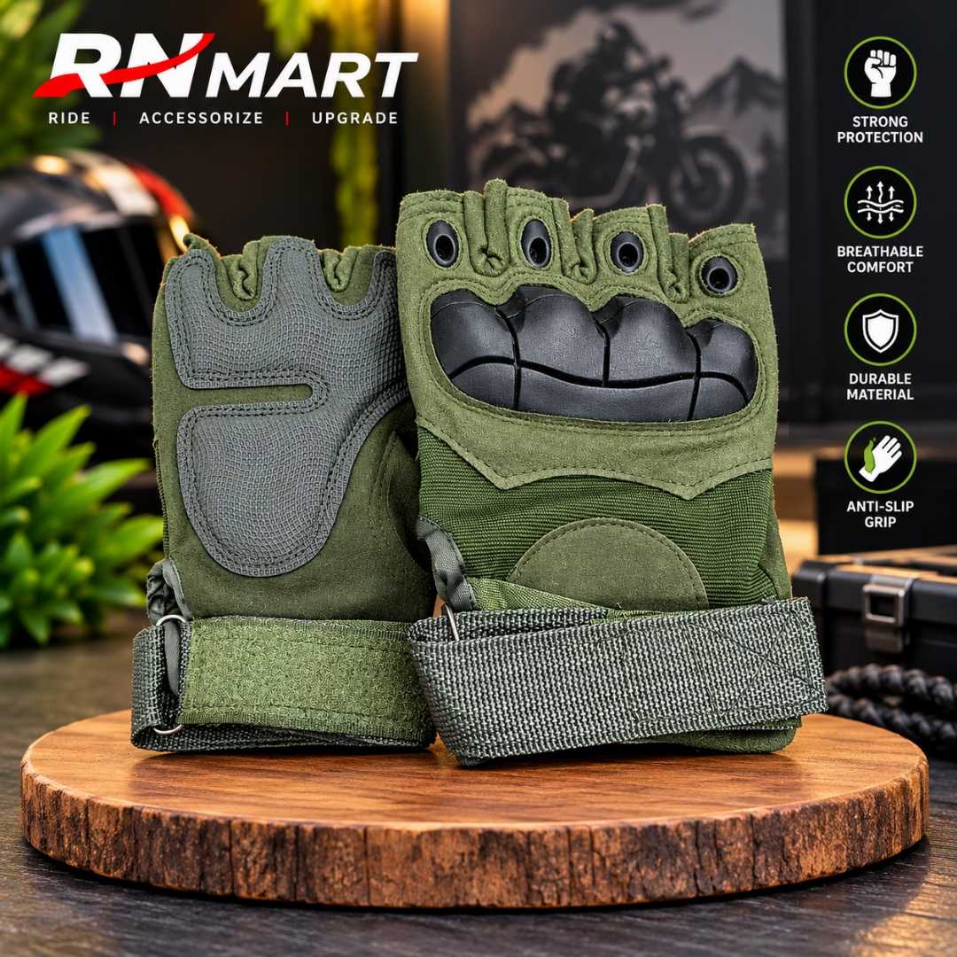 Motorcycle,Riding,Half,Finger,Hand,Gloves